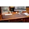 Dacasso Chocolate Brown Leather 34" x 20" Side-Rail Desk Pad PR-3401 - alternate 2